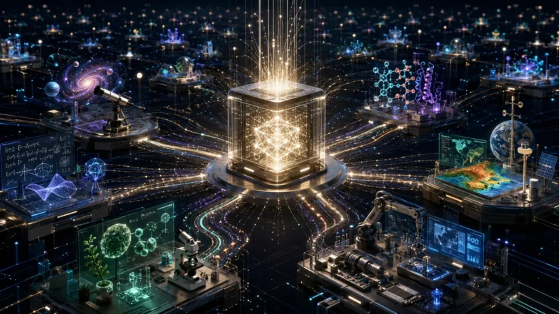 Frontier AI compute connecting research laboratories across many disciplines