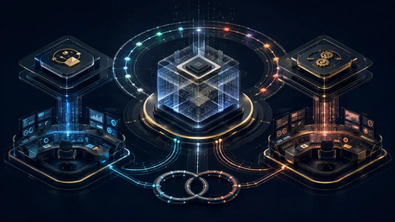 A central AI program coordinated by separate strategic and operational leadership systems